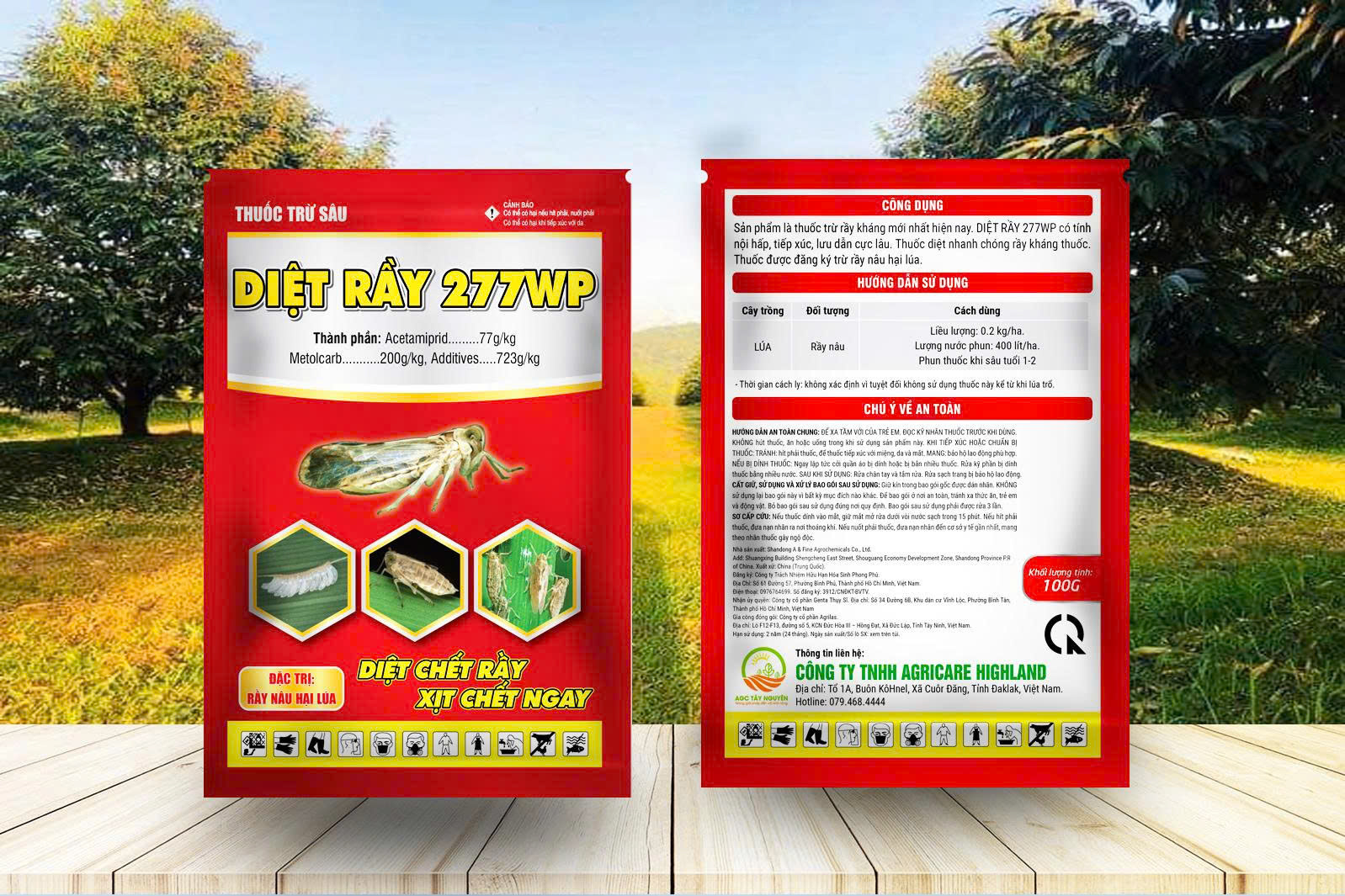 DIỆT RẦY 277WP 100gr DIỆT RẦY 277WP 100gr